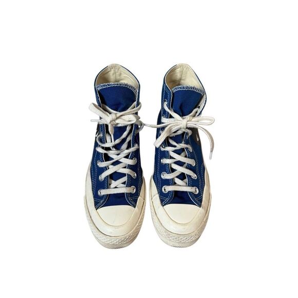 Converse Comme Des Garsons Play x Chuck 70 High Blue Quartz Men 5 Women 7 - Picture 2 of 10